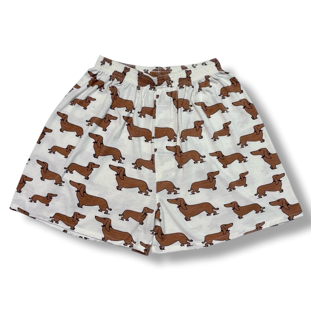 GOTKEYS UNLIMITED Dachshund Print Boxer Shorts VINTAGE